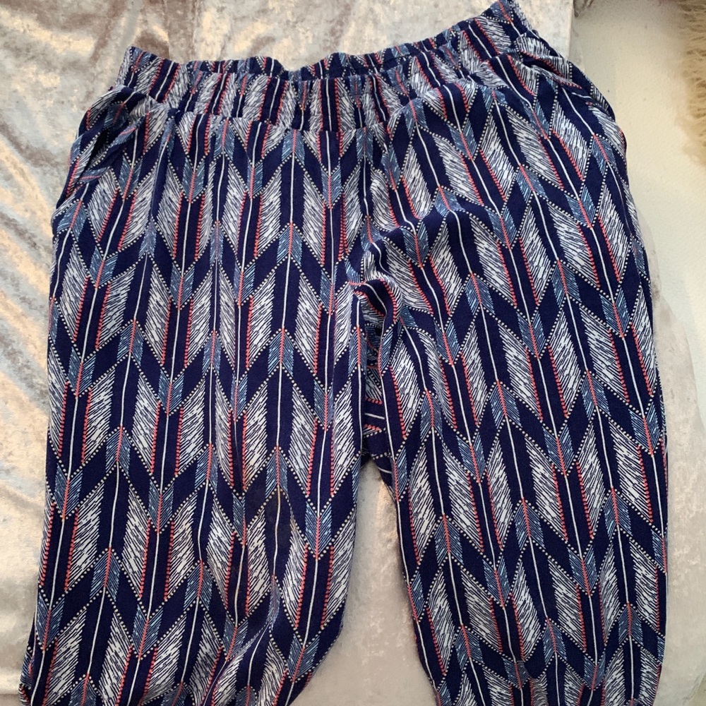 H&M blue pants size 8 with arrows
